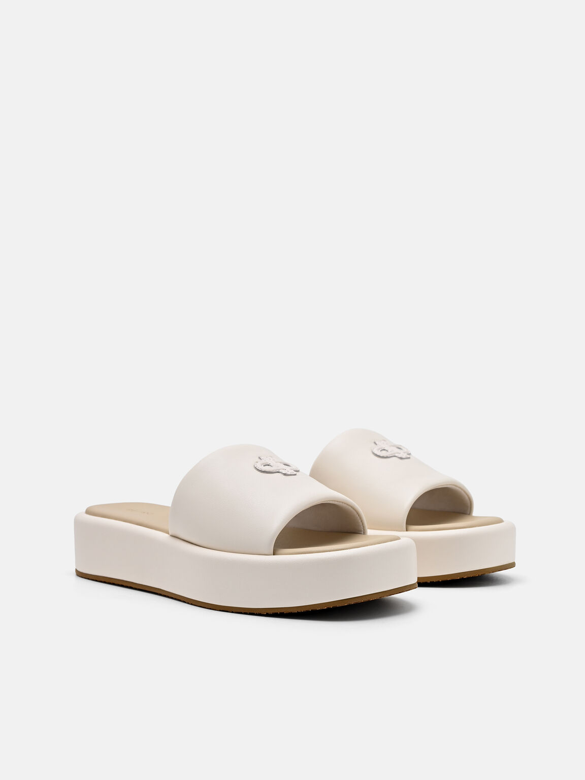 Leather Wedge Sandals, , hi-res