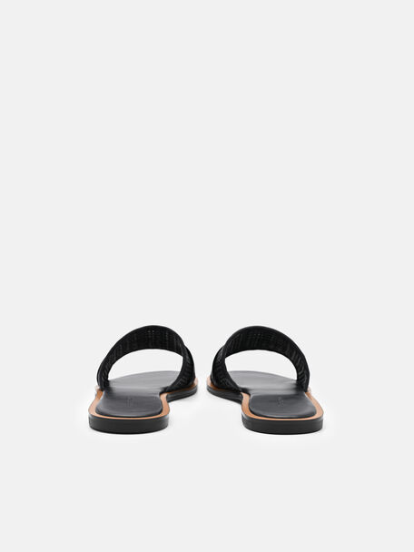 Sadie Woven Slide Sandals, , hi-res
