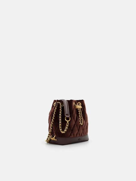 Tas Bucket Beludru Mini Leona, , hi-res