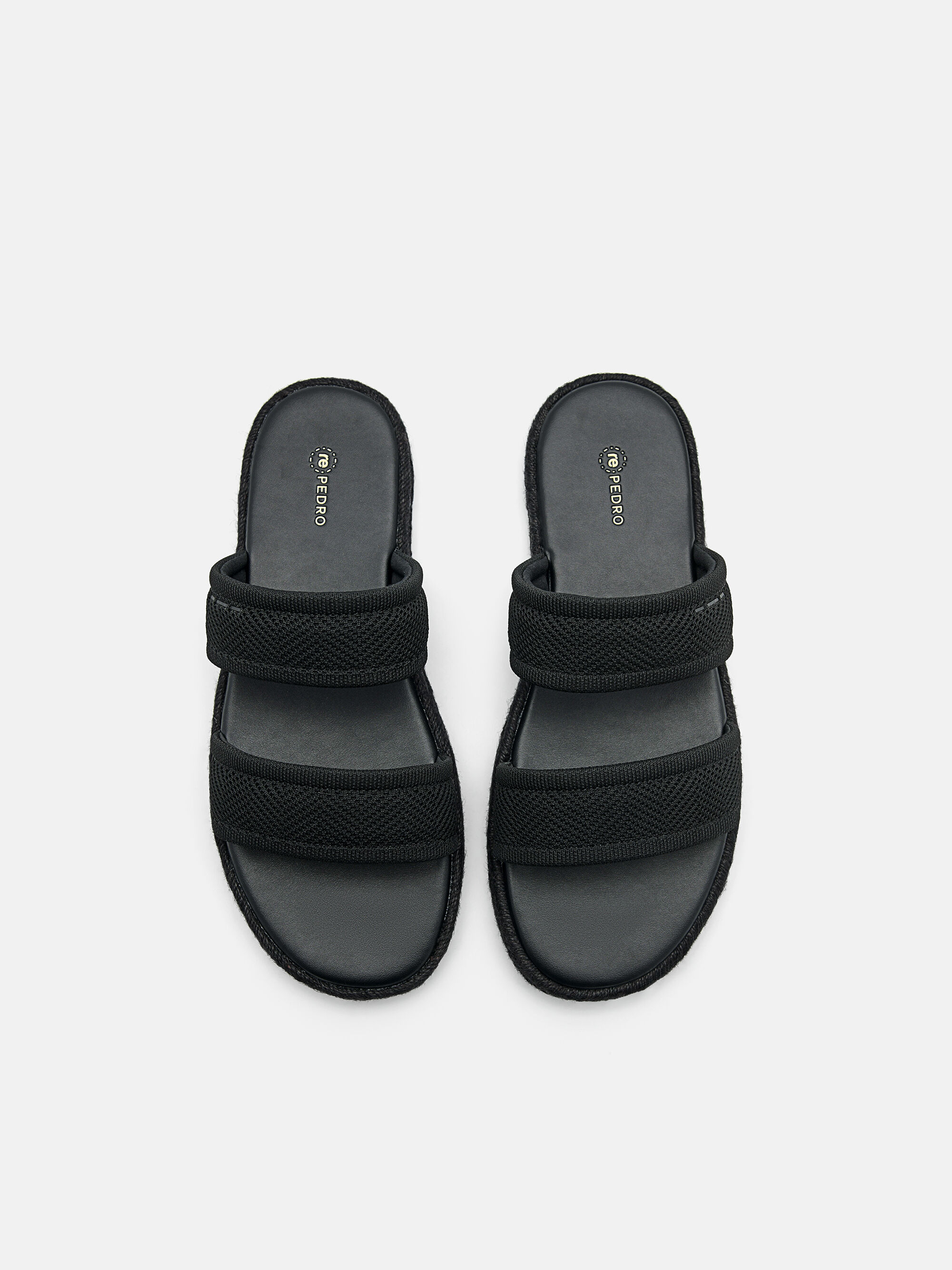 rePEDRO Knitted Sandals - Black - PEDRO ID