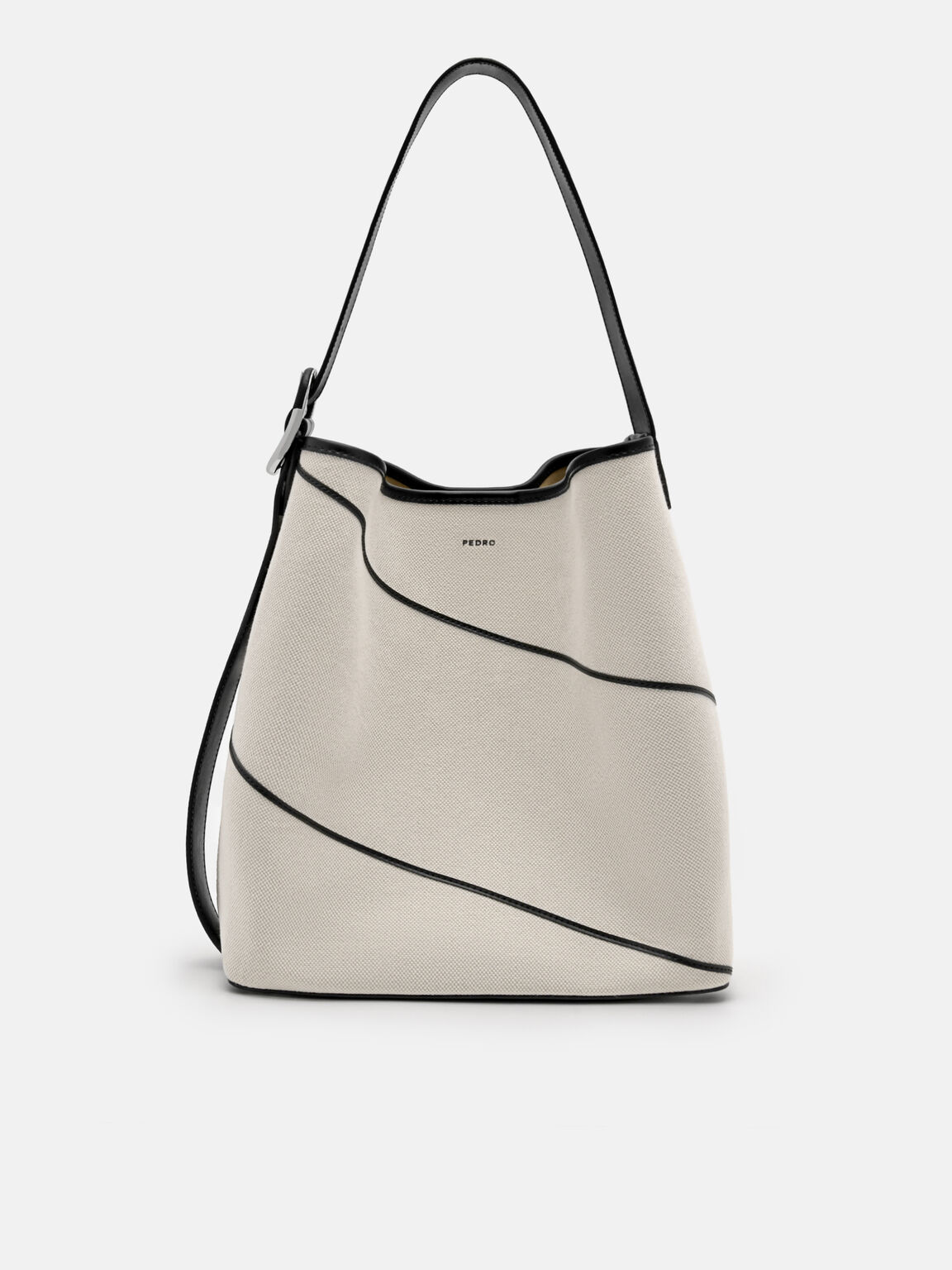 Bridget Oversized Bucket Bag, Beige, hi-res