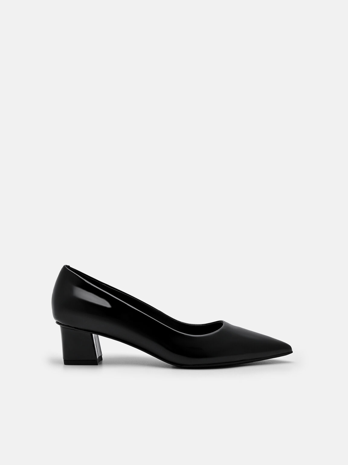 PEDRO Studio Ines Leather Pumps, Black, hi-res