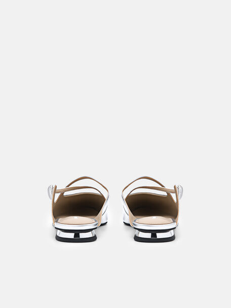 PEDRO Icon Leather Heel Sandals, Black