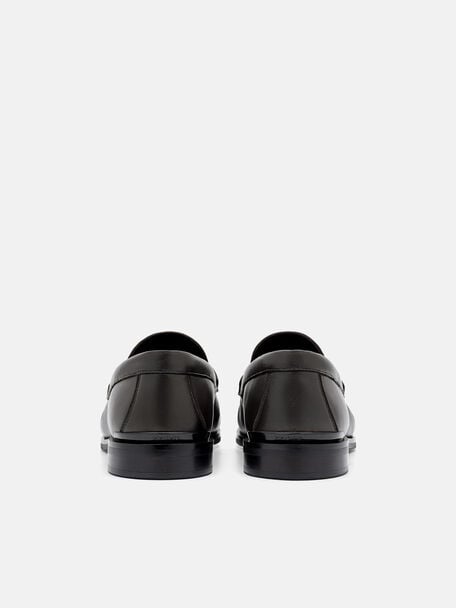 PEDRO Icon Leather Heel Sandals, Black