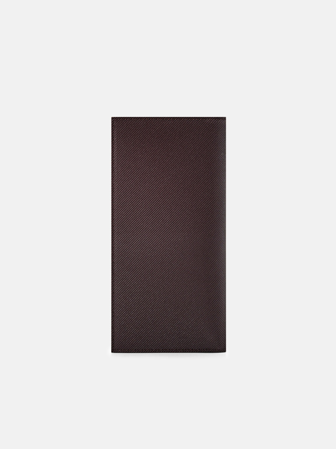 Embossed Leather Long Wallet, 