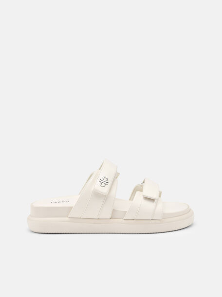 Velcro Slip-On Sandals, Chalk, hi-res