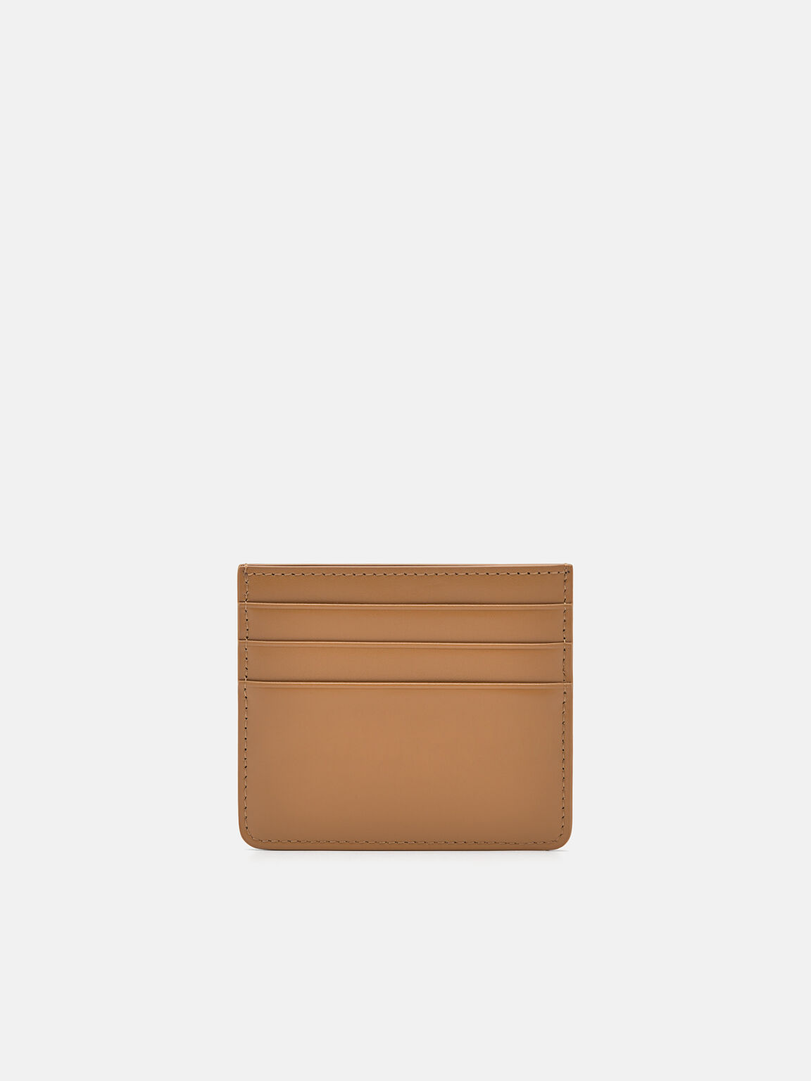 Leather Card Holder, Camel