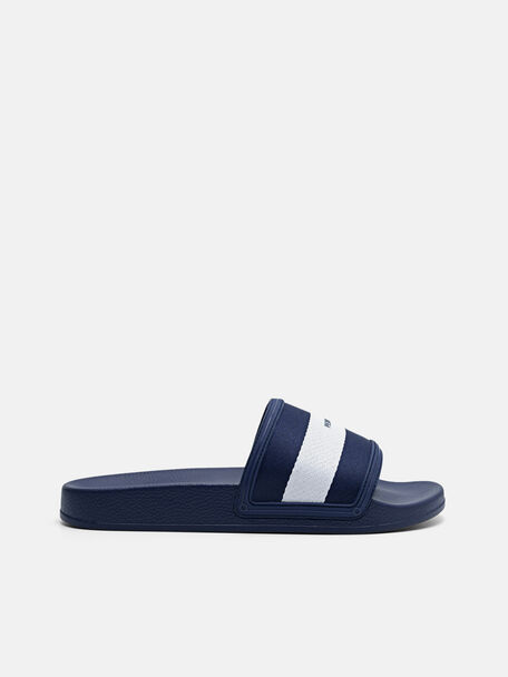 Slide Berpita Kain Nilon, Navy