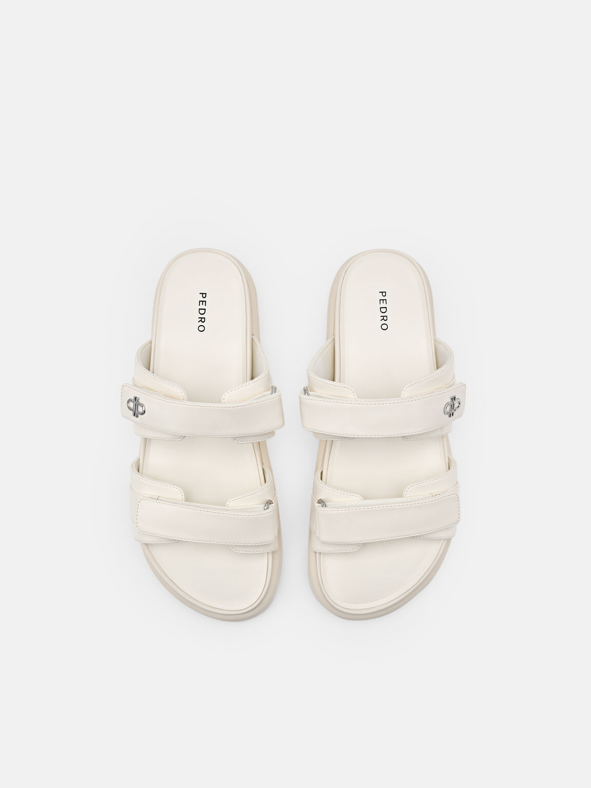 Sandal Slip-On Chalk Velcro, , hi-res