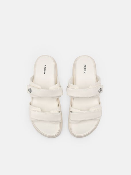 Sandal Slip-On Chalk Velcro, , hi-res