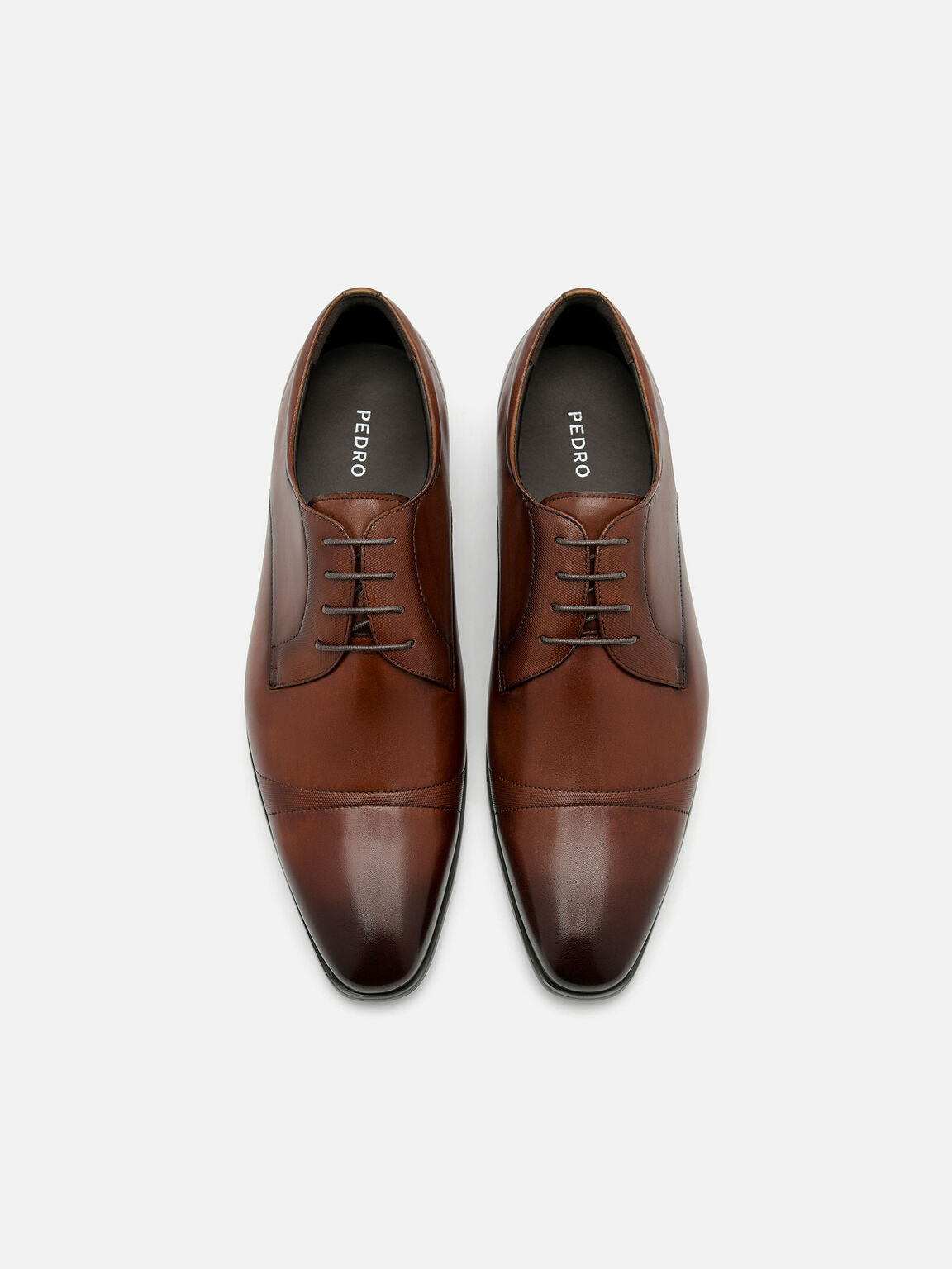 Leather Derby Shoes, , hi-res