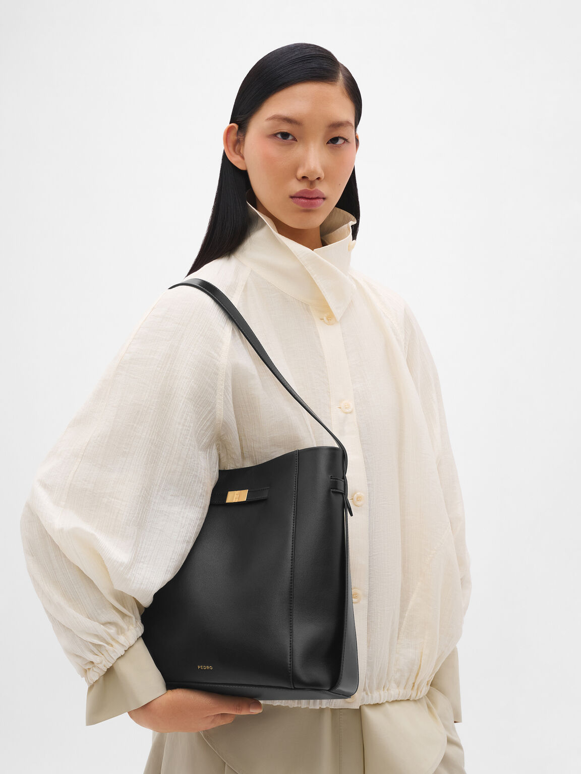 Jatte Belt Leather Bucket Bag, , hi-res