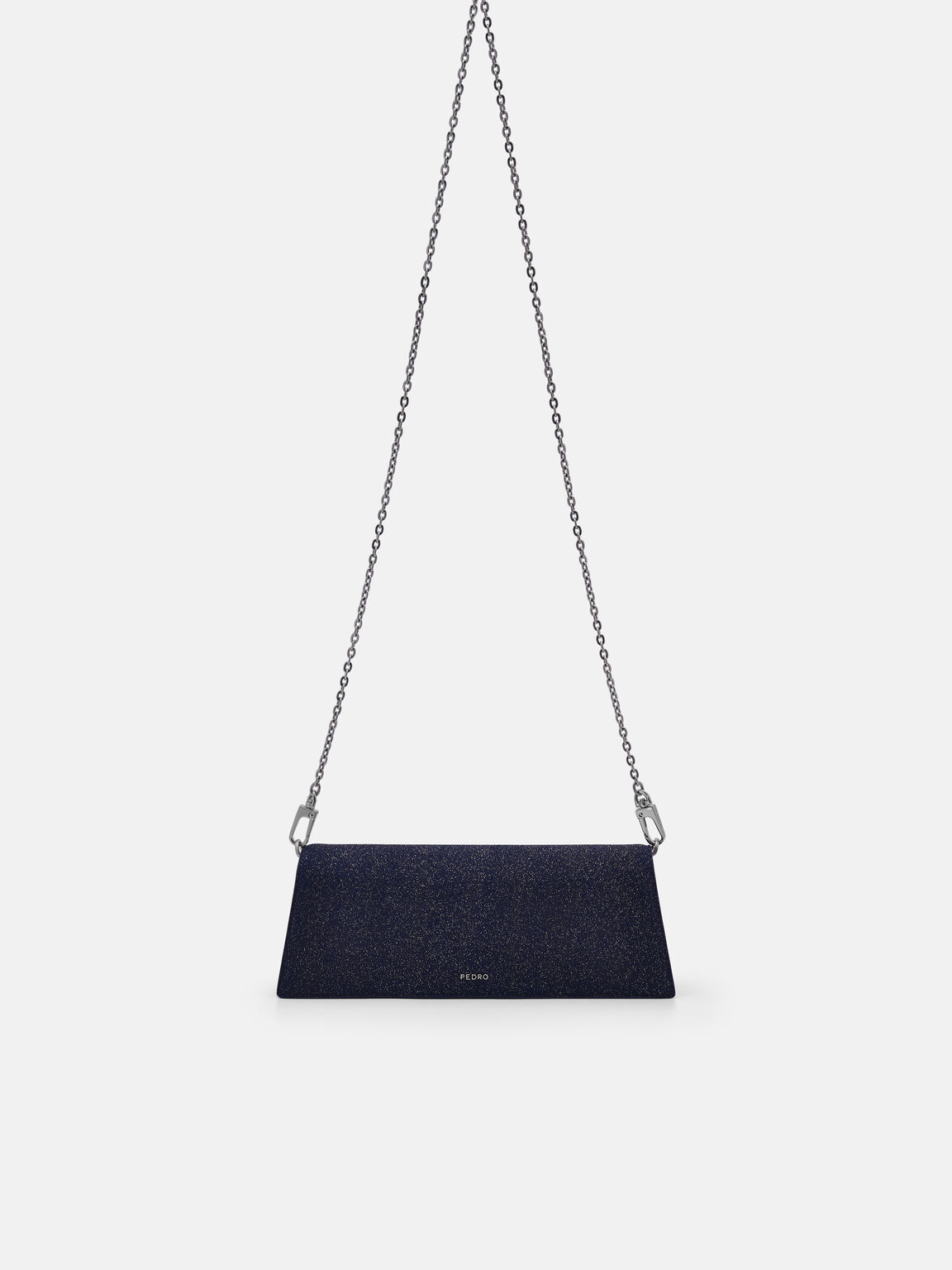 PEDRO Icon Glitter Suede Clutch Bag, 