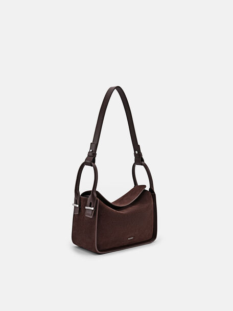 PEDRO Icon Leather Heel Sandals, Black