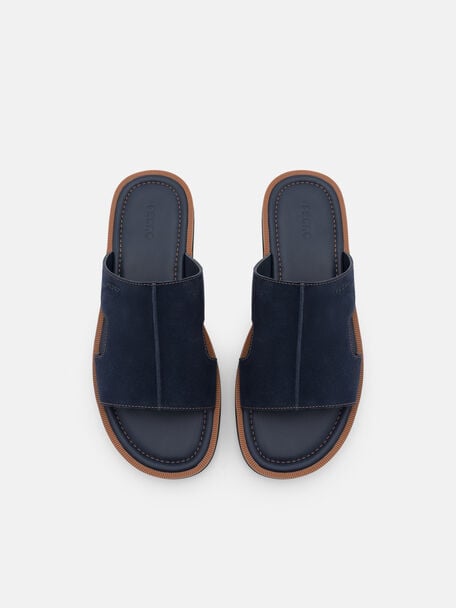 Sandal Slide Suede, , hi-res