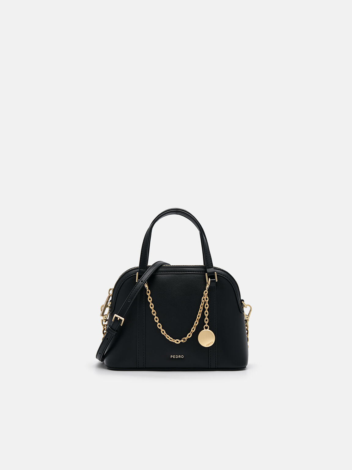 Lucia Mini Handbag, Black, hi-res