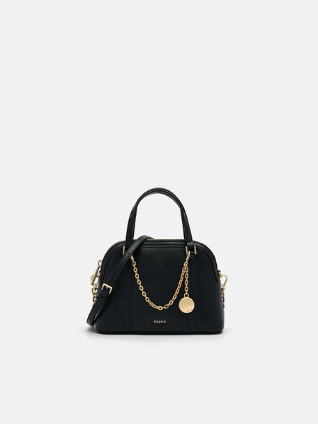 Lucia Mini Handbag, Black, hi-res