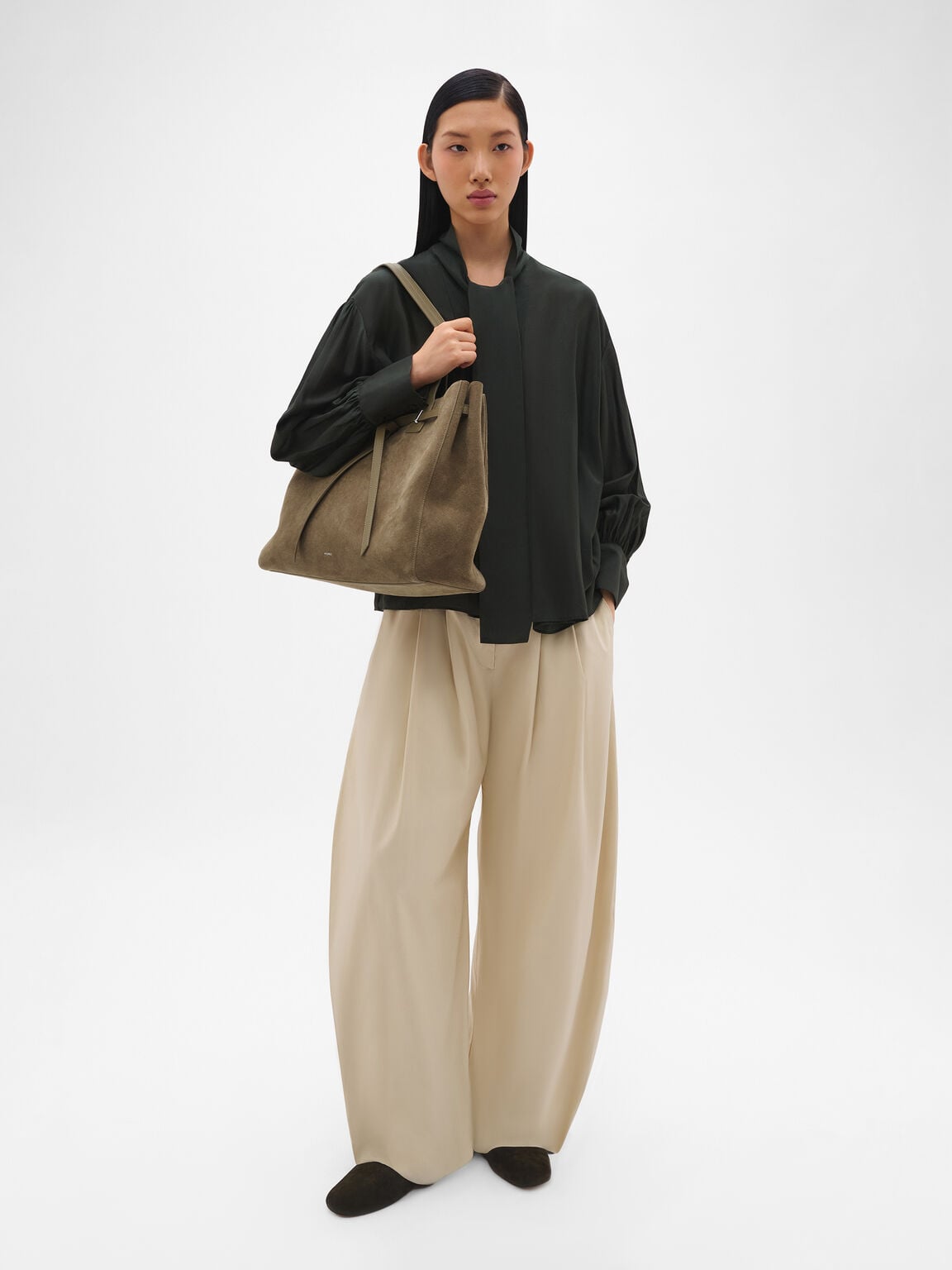 Tas Tote Suede Oversized Demi, , hi-res