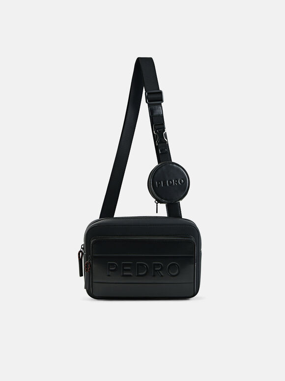 Tas Selempang Kasual Flynn, Black