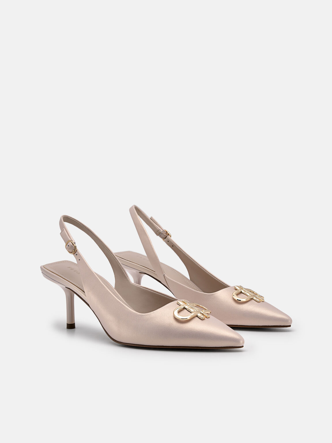 PEDRO Icon Leather Slingback Pumps, , hi-res