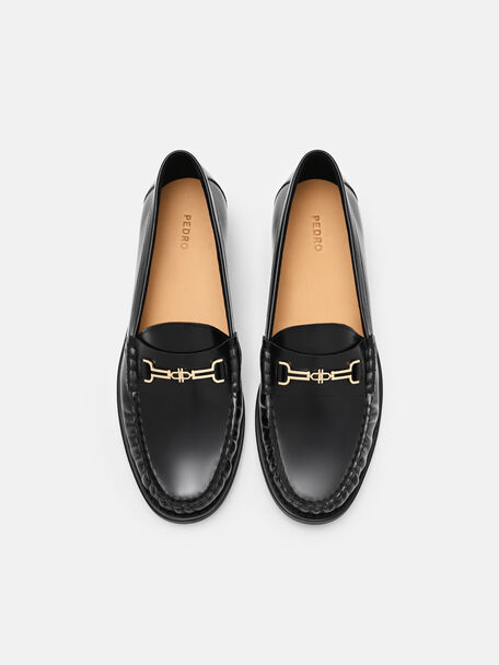 Sepatu Loafer Kulit Horsebit Alistair, , hi-res