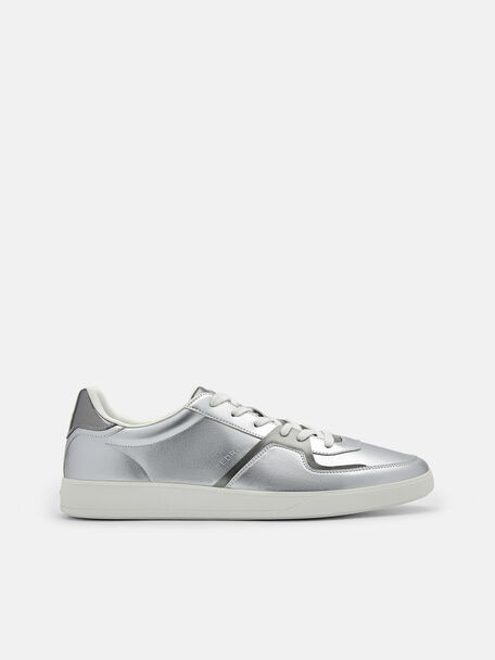 Men's PEDRO Icon Fleet Sneakers, Silver, hi-res