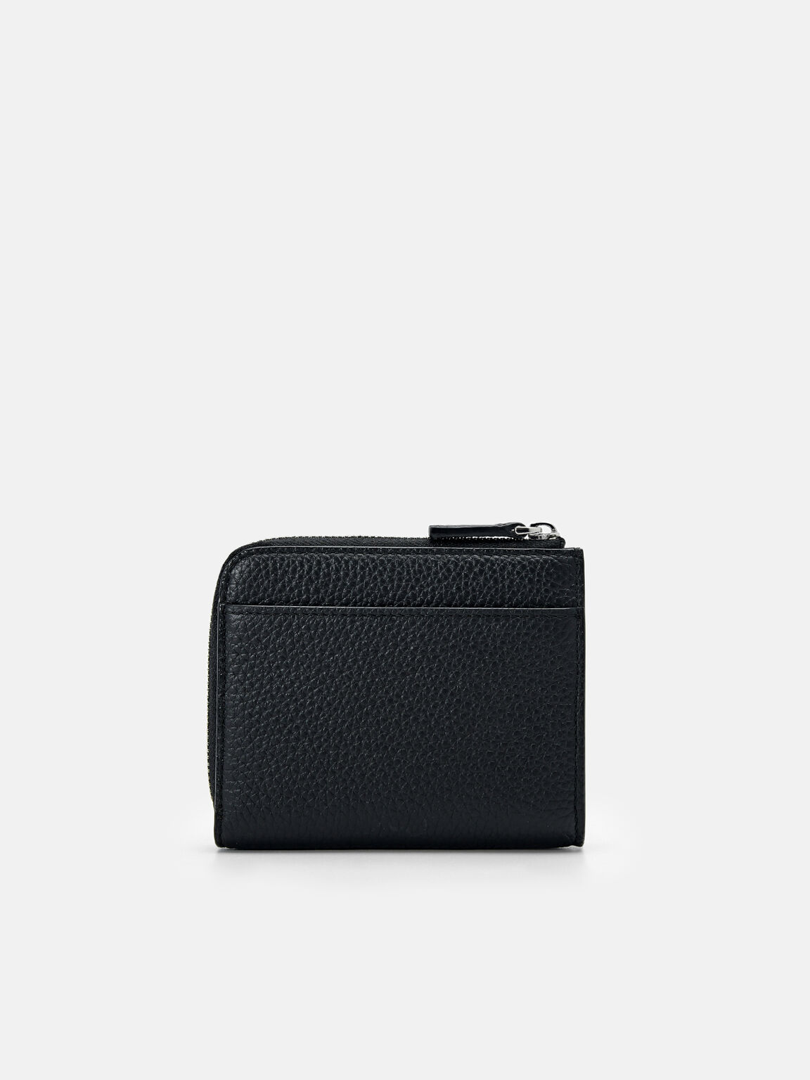 Embossed Leather Compact Wallet, 