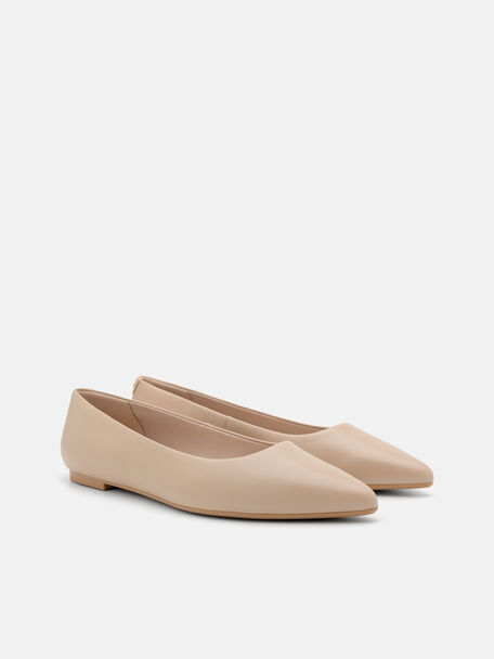 Sepatu Flat Kulit Quinn, , hi-res