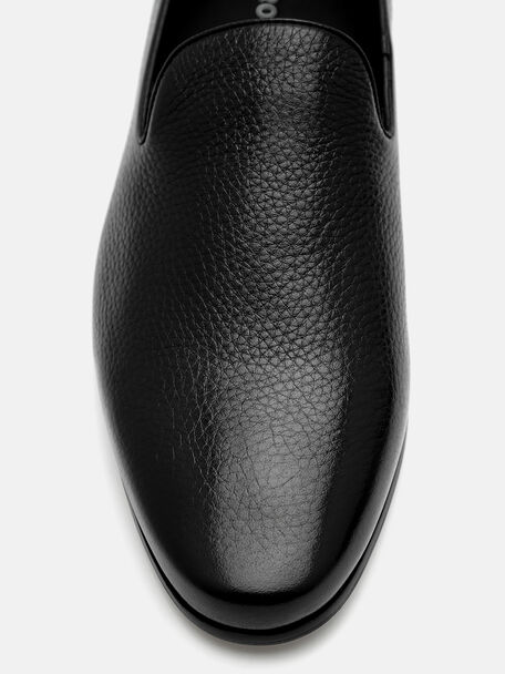 PEDRO Icon Leather Heel Sandals, Black