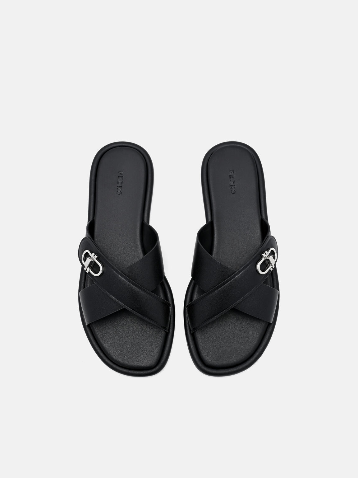 Sienna Leather Cross Sandals, , hi-res