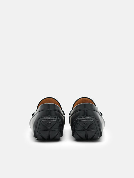 PEDRO Icon Leather Heel Sandals, Black