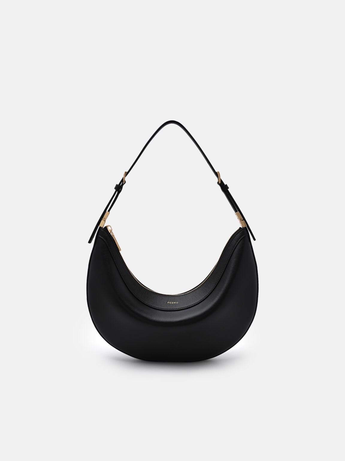 Jatte Leather Crescent Shoulder Bag, , hi-res