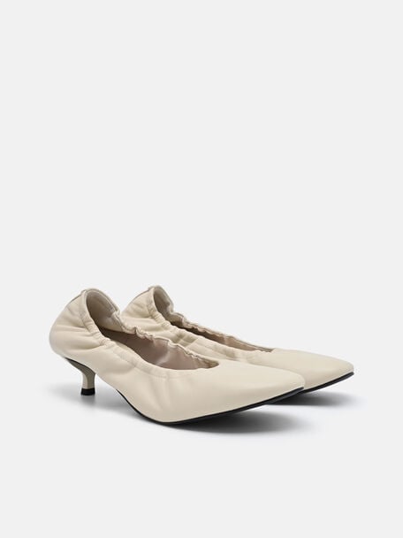 Sepatu Balerina Hak Kulit Gabrielle, , hi-res