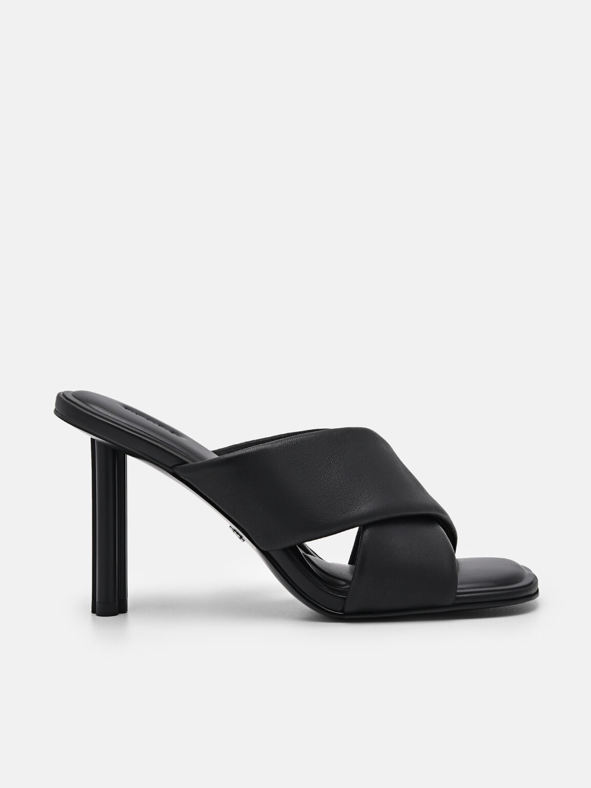 PEDRO Icon Leather Heel Sandals, Black, hi-res