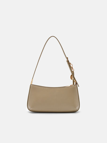 Jatte Leather Charm Shoulder Bag, , hi-res