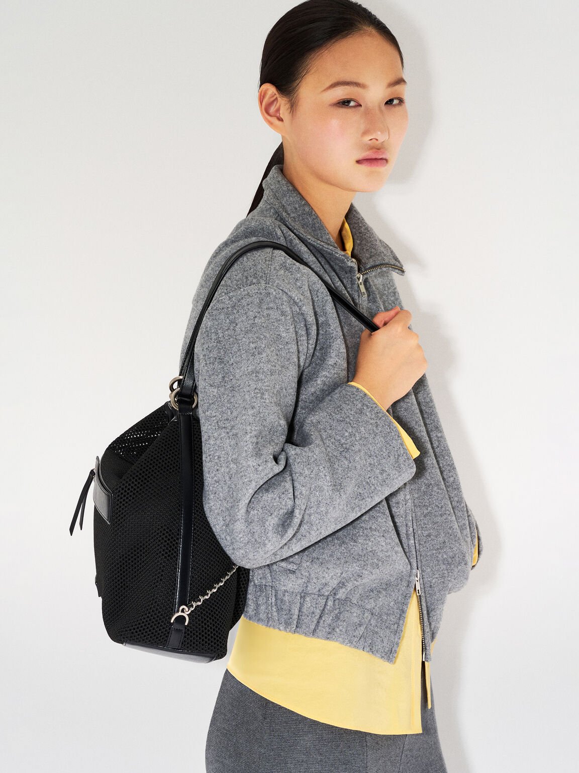 Ransel Slouchy Mesh Dua Cara Pakai, 