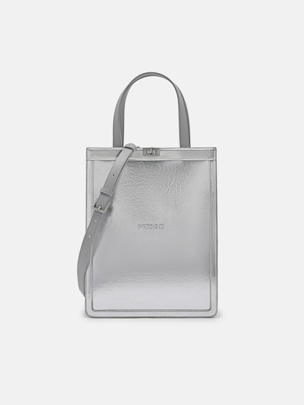 Edge Tote Bag, Silver, hi-res
