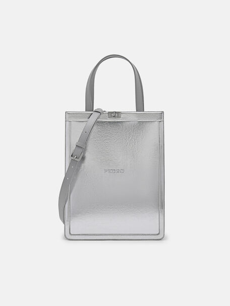 Edge Tote Bag, Silver, hi-res