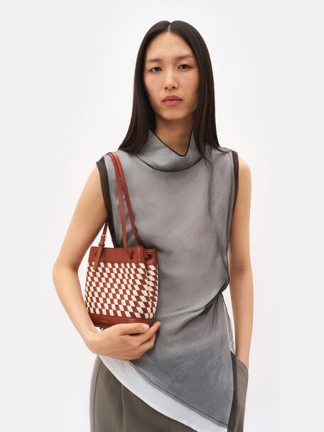 Loli Woven Bucket Bag, , hi-res