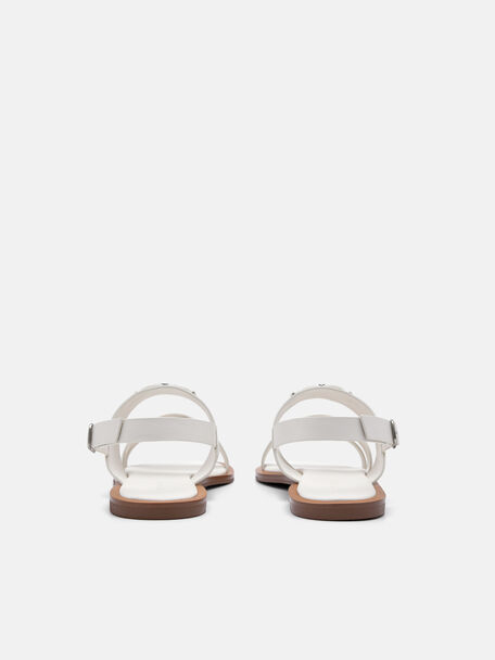 PEDRO Icon Leather Heel Sandals, Black