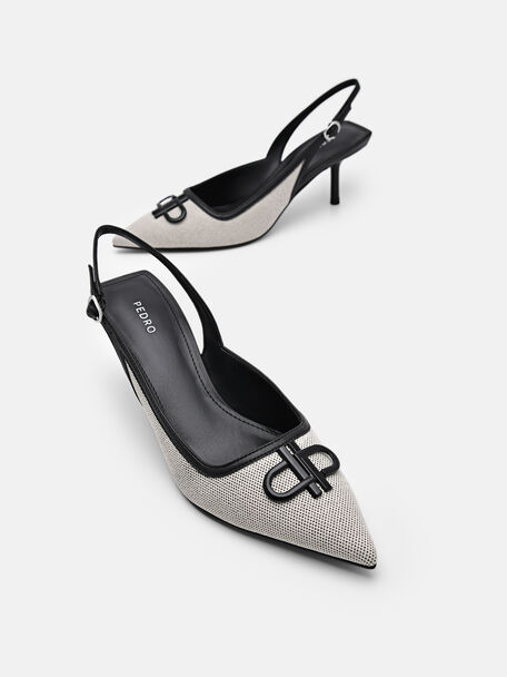 PEDRO Icon Leather Heel Sandals, Black PEDRO Icon Leather Heel Sandals, Black