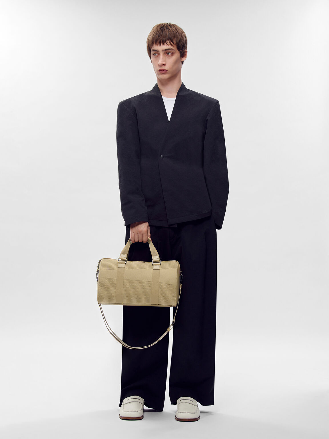 Tristan Fabric Duffel Bag, Sand