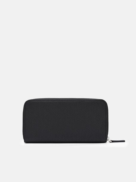 Tumbled Leather Long Wallet, 