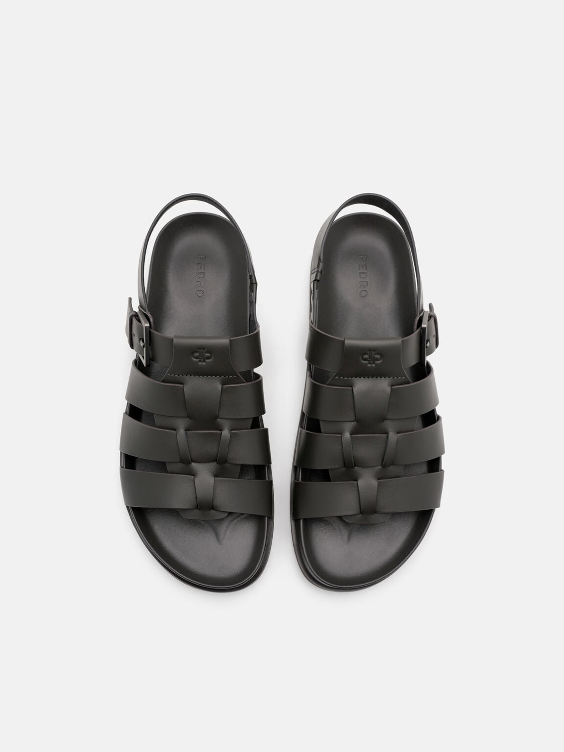 Sandal Kulit Caged Backstrap, , hi-res
