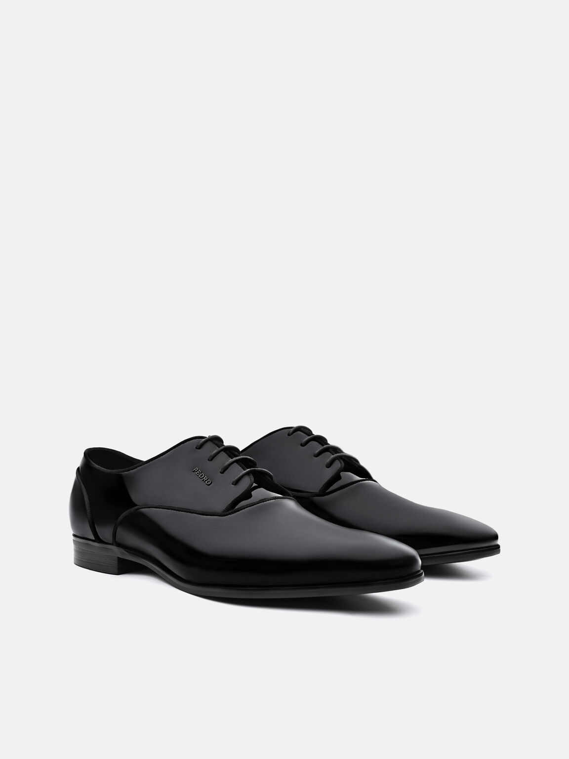 Patent Leather Derby Shoes, , hi-res