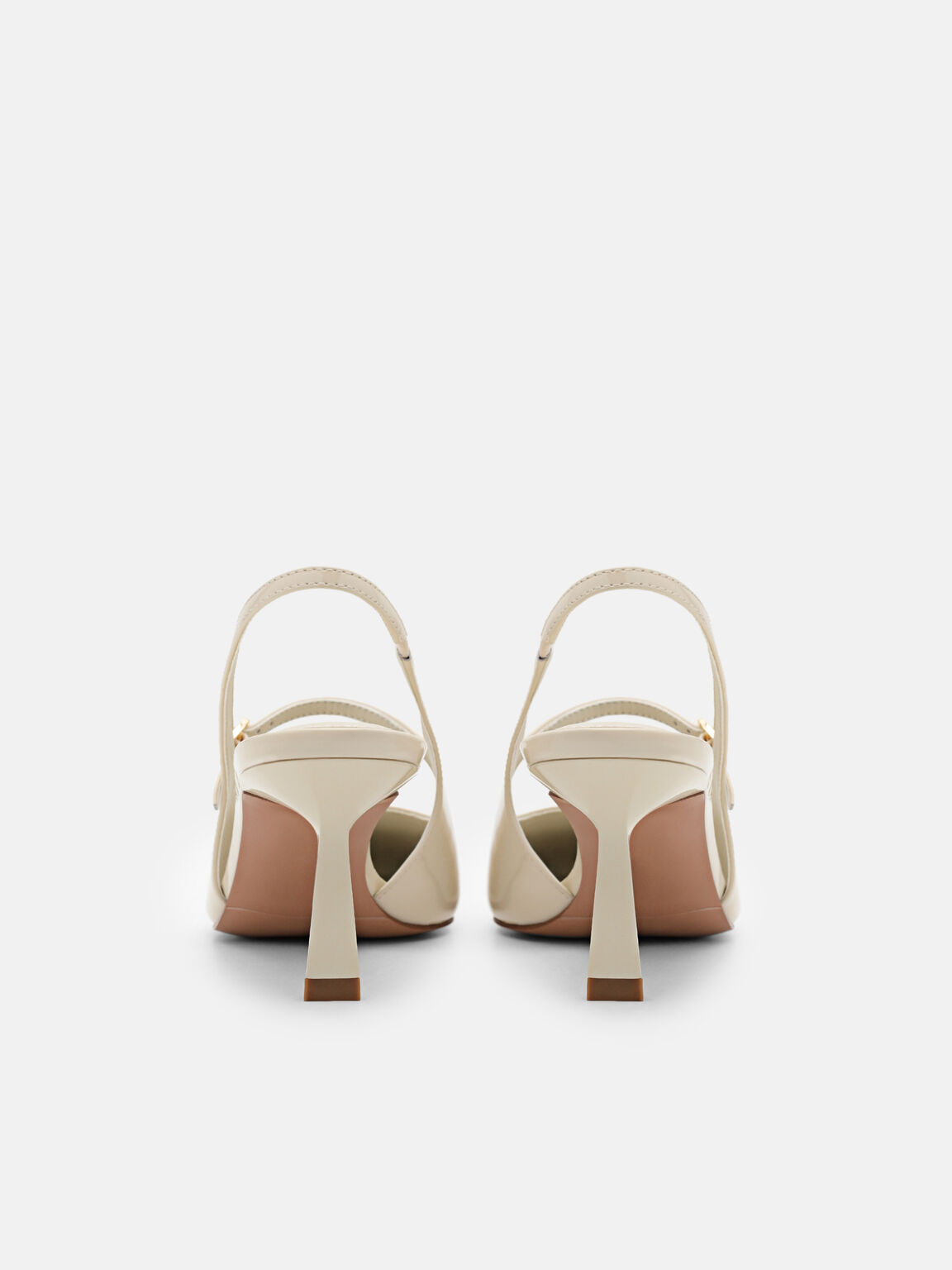 Sepatu Hak Slingback Kulit, , hi-res