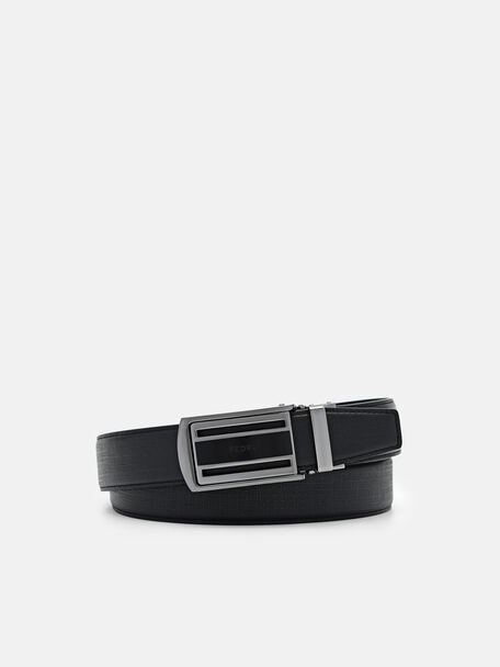 Sabuk Otomatis Kulit Timbul, , hi-res
