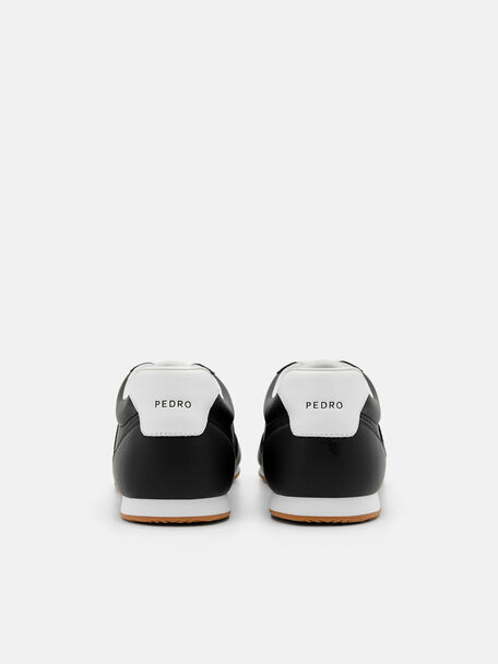 PEDRO Icon Leather Heel Sandals, Black