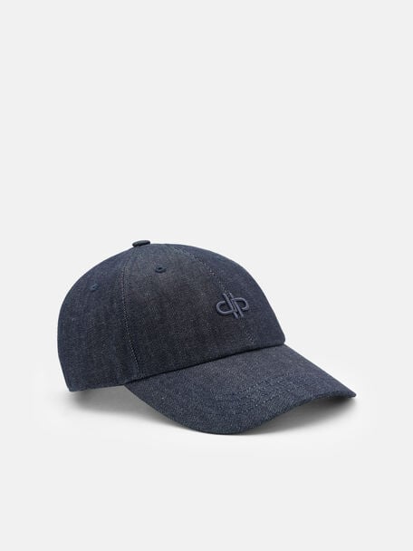 Denim Monogram Cap, , hi-res