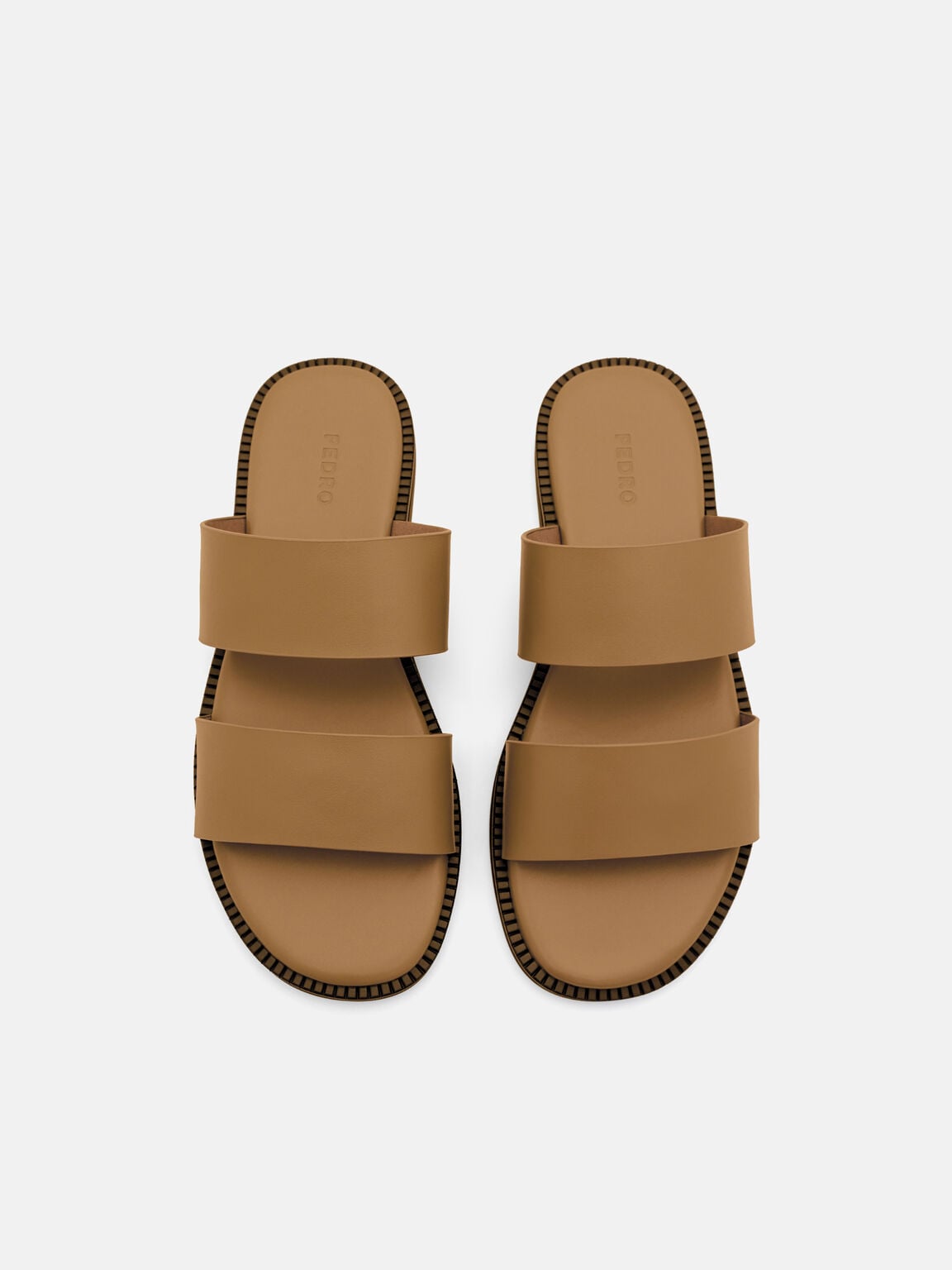 Canvas Double-Strap Slide Sandals, , hi-res